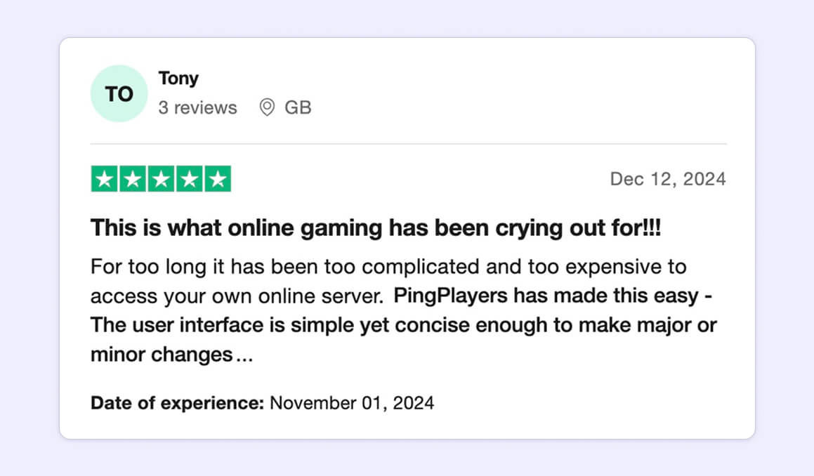 Trustpilot Review